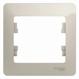 Рамка Systeme Glossa, 1 пост (молочный)