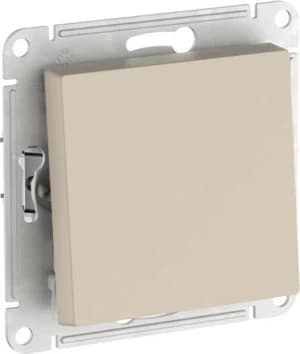 Одноклавишный выключатель на автозажимах (Песочный)