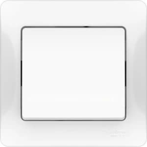 Одноклавишный выключатель на автозажимах (Белый)