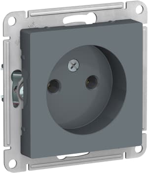 Розетка электрическая Schneider без заземления (Грифель)