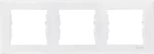 Рамка Schneider Sedna, 3 поста, горизонтальная, белая