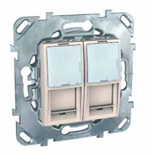 Розетка информационная Schneider Unica (бежевый)