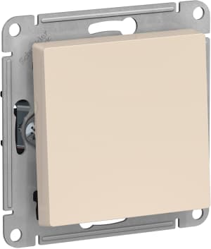 Одноклавишный перекрёстный переключатель (Бежевый)