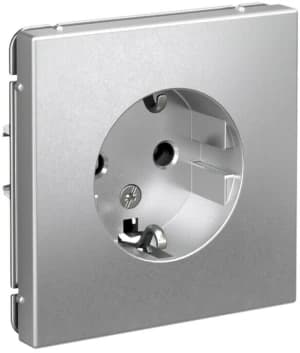 Розетка электрическая Schneider (Алюминий)