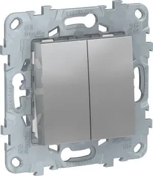 Двухклавишный переключатель (Алюминий)