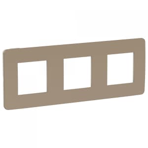 Рамка Schneider Studio Color, 3 поста (песочный/бежевый)