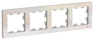 Рамка Systeme AtlasDesign, 4 поста (Жемчуг)