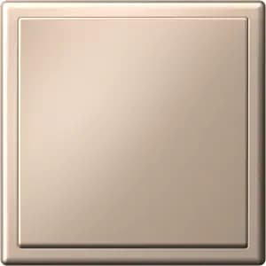 Одноклавишный выключатель в комплекте с рамкой (Песочный)