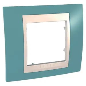 Рамки Unica Хамелеон, 1 пост - синяя с бежевой вставкой
