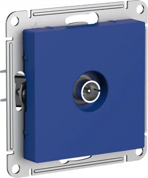 Розетка телевизионная обычная (Аквамарин)