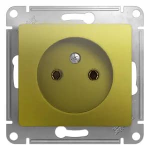 Розетка электрическая Schneider без заземления (Фисташковый)