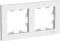 ATN000102 Рамка Systeme AtlasDesign, 2 поста, белая
