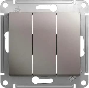 Трёхклавишный выключатель (Платина)