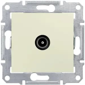 Розетка телевизионная Sedna оконечная, 1 dB (бежевый)