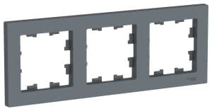 Рамка Systeme AtlasDesign, 3 поста (Грифель)