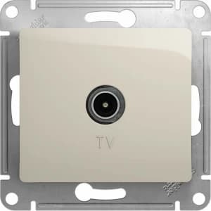 Розетка телевизионная обычная (Молочный)
