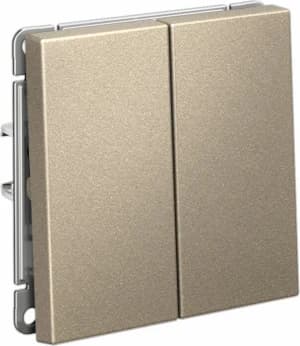 Двухклавишный переключатель на автозажимах (Шампань)