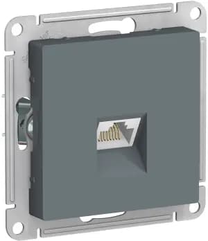 Розетка информационная RJ45 категория 6a (Грифель)