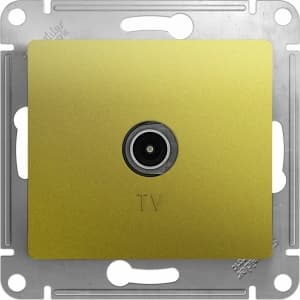 Розетка телевизионная проходная (Фисташковый)