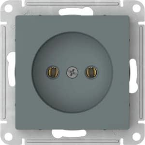 Розетка электрическая Schneider на автозажимах без заземления (Грифель)