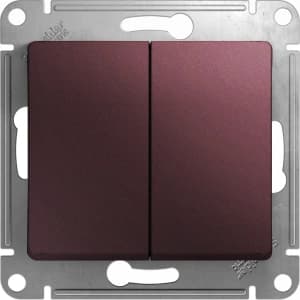 Двухклавишный переключатель (Баклажановый)