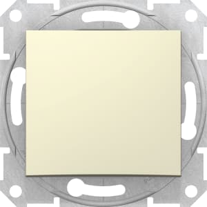 Одноклавишный перекрёстный переключатель (Бежевый)