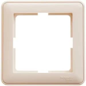 Рамка Schneider W59, 1 пост (Слоновая кость)