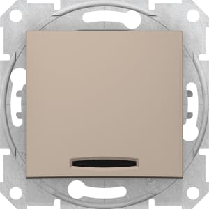 Одноклавишный переключатель с подсветкой (Титан)