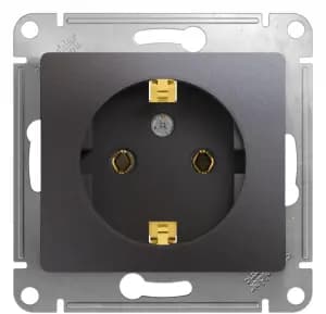 Розетка электрическая Schneider (Графит)