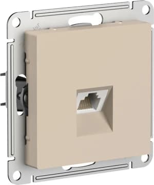 Розетка информационная RJ45 категория 6a (Песочный)