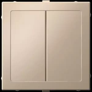 Двухклавишный перекрёстный переключатель (Песочный) AtlasDesign с адаптером ArtGallery