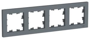 Рамка Systeme AtlasDesign, 4 поста (Грифель)