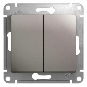 Двухклавишный переключатель (Платина)
