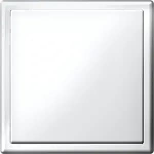 Одноклавишный выключатель в комплекте с рамкой (Белый)