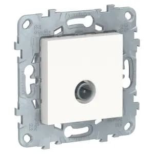 Розетка TV Unica New одиночная (белый)