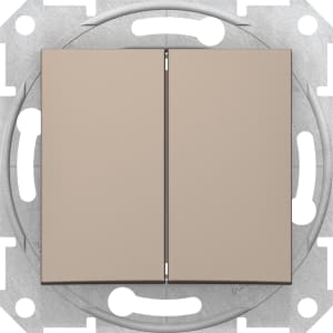 Двухклавишный переключатель (Титан)