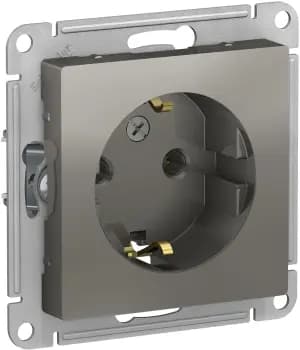 Розетка электрическая Schneider (Сталь)