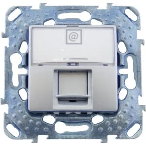 Розетка информационная Schneider Unica (алюминий)