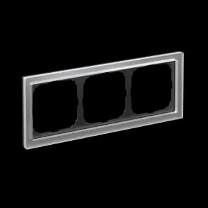 Рамка Schneider Systeme ArtGallery Pure, 3 поста (Стекло Алюминий)