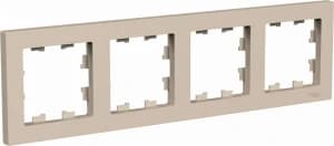 Рамка Systeme AtlasDesign, 4 поста (Песочный)