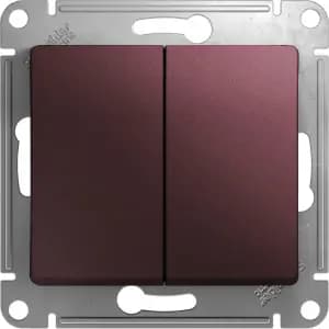 Двухклавишный выключатель (Баклажановый)