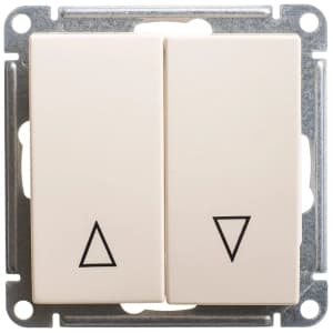 Двухклавишный переключатель (Слоновая кость)