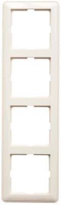 Рамка Schneider W59, 4 поста (Слоновая кость)
