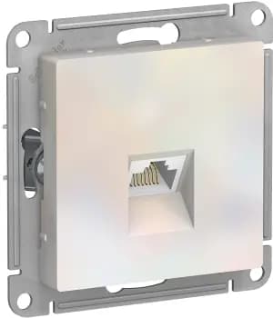 Розетка информационная RJ45 категория 6a (Жемчуг)