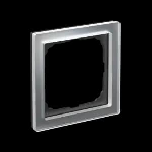 Рамка Schneider Systeme ArtGallery Pure, 1 пост (Стекло Алюминий)