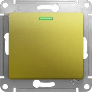 Одноклавишный выключатель с подсветкой (Фисташковый)