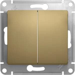 Двухклавишный выключатель (Титан)