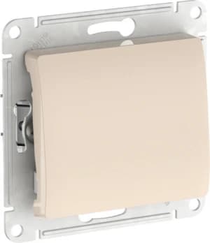 Одноклавишный переключатель на автозажимах (Бежевый)