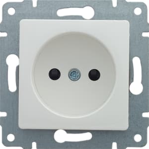 Розетка электрическая Schneider без заземления (Белый)
