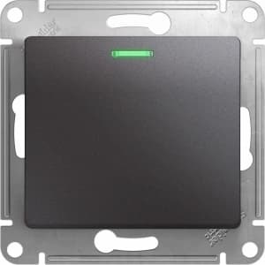 Одноклавишный переключатель с подсветкой (Графит)